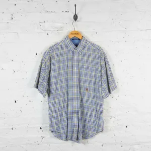 Vintage Tommy Hilfiger Checked Shirt - Blue - L