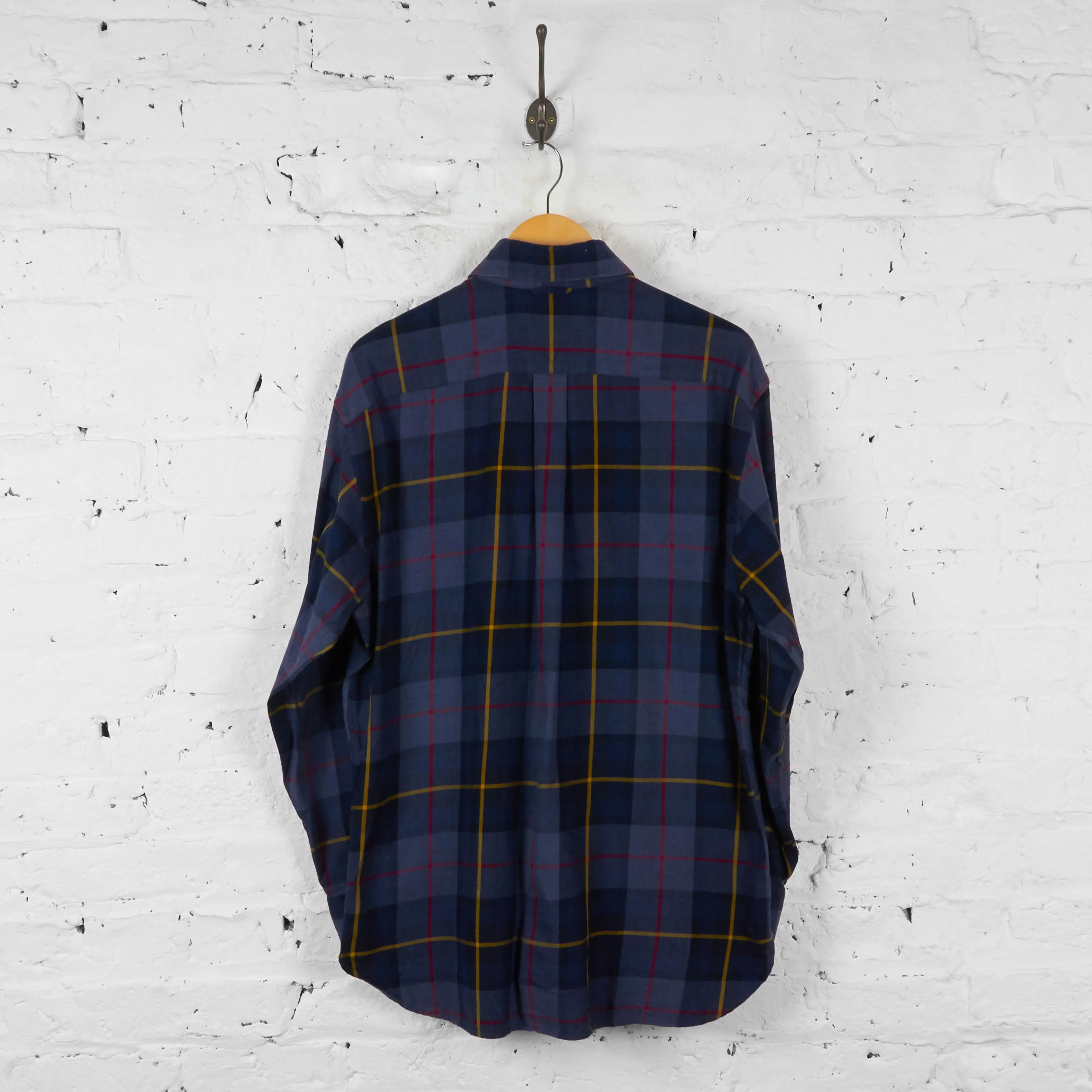 Vintage Tommy Hilfiger Checked Shirt - Blue - M