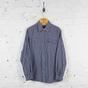 Vintage Wrangler Checked Shirt - Blue - L
