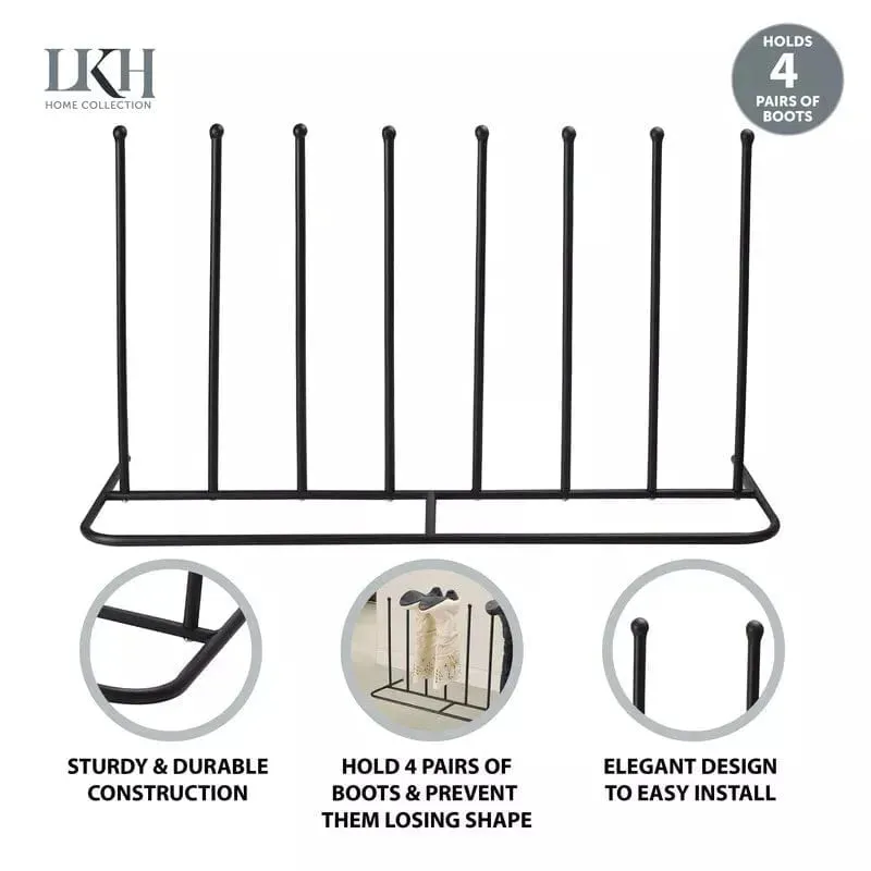 Welly Boot Rack Drying Stand for 4 Pairs of Boots