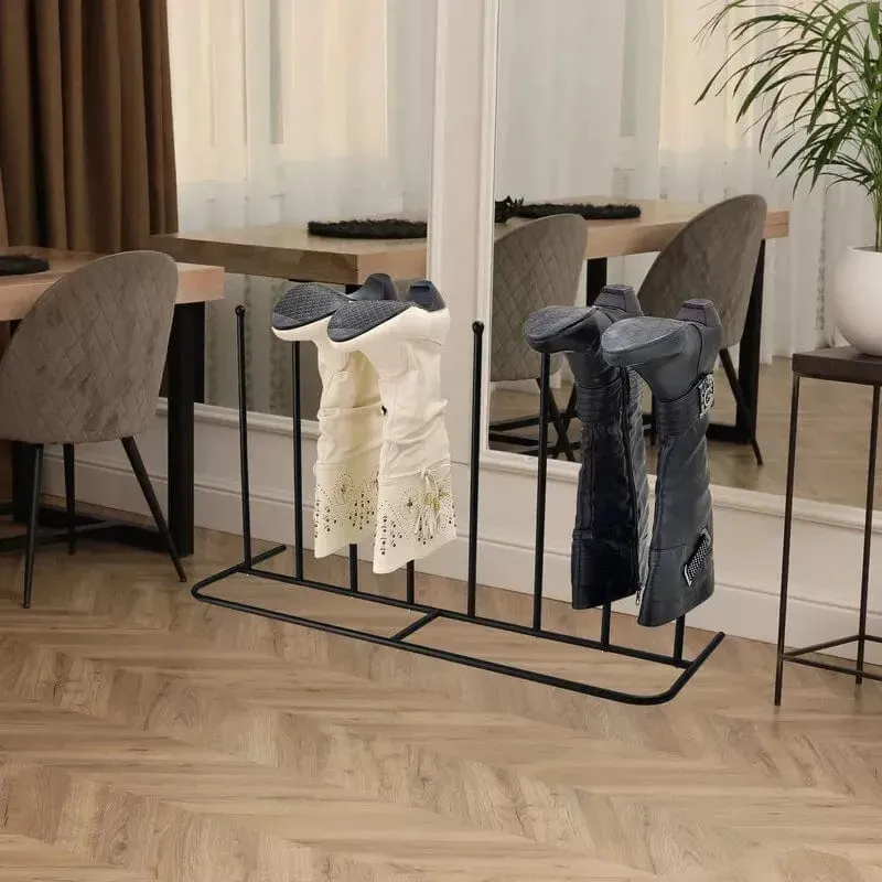 Welly Boot Rack Drying Stand for 4 Pairs of Boots