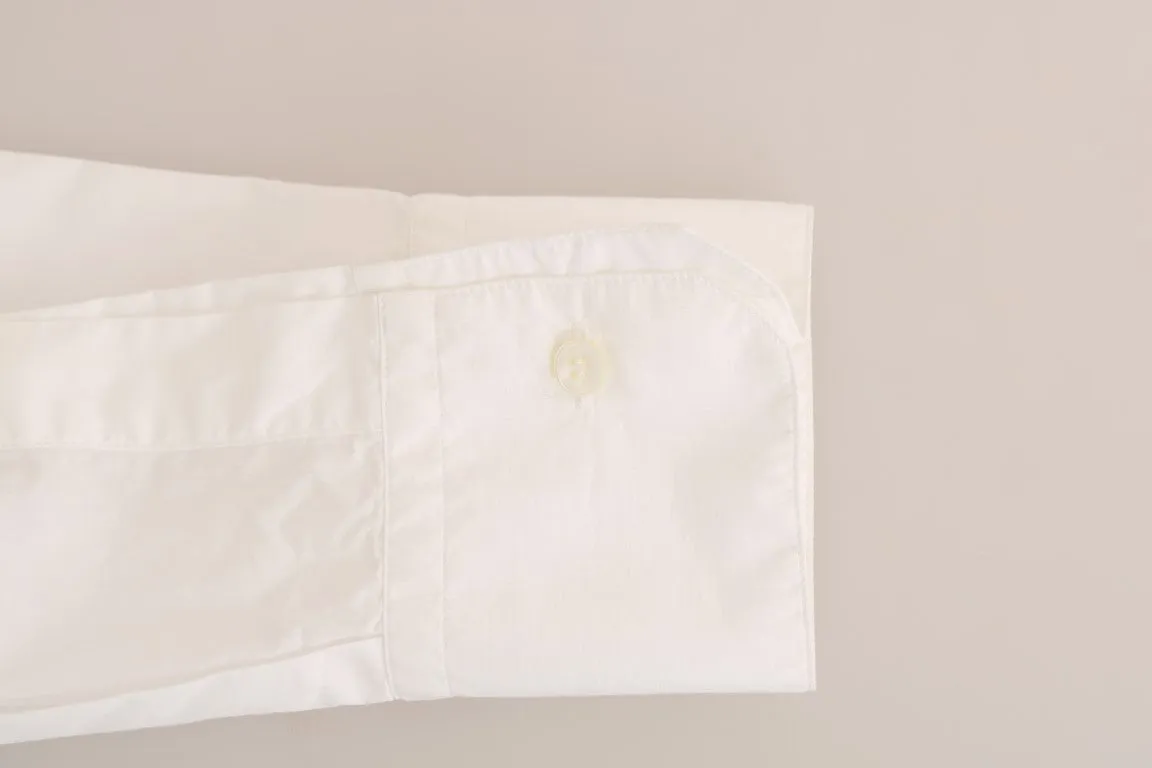 White Cotton Slim Fit Shirt