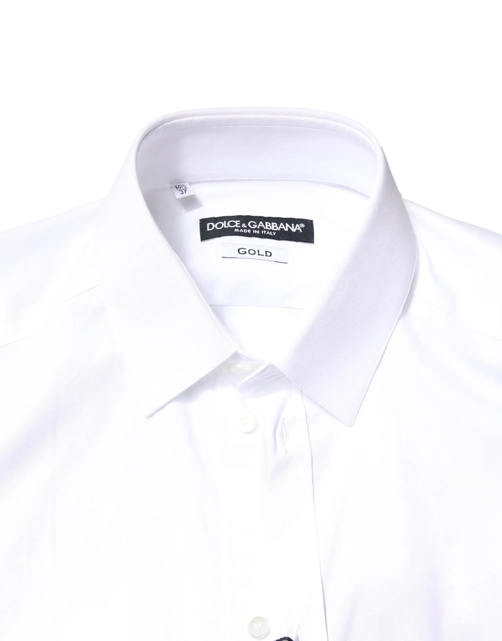 White GOLD Cotton Long Sleeves Dress Shirt
