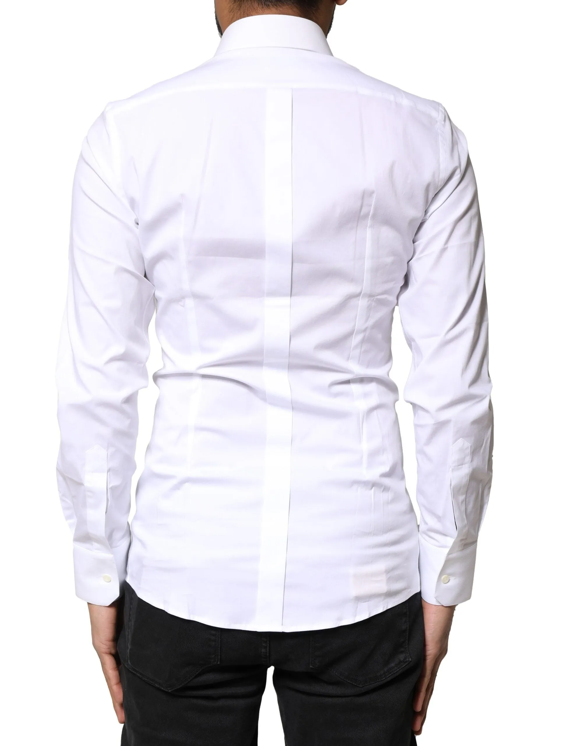 White GOLD Cotton Long Sleeves Dress Shirt