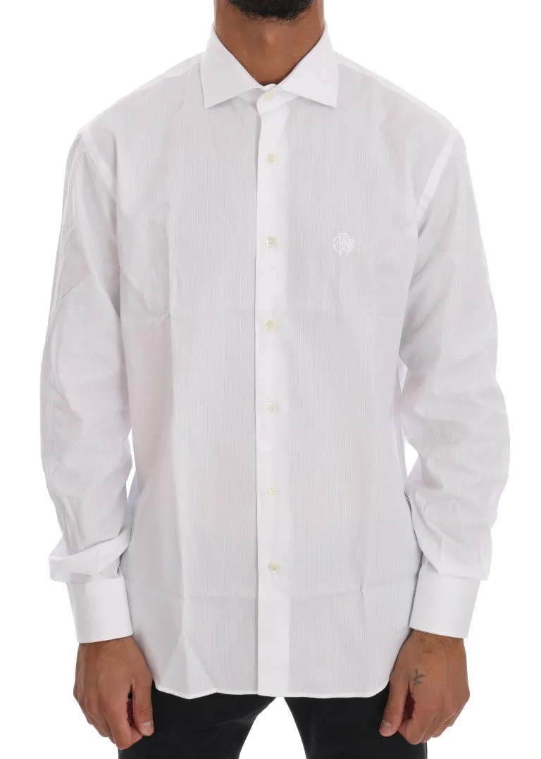 White Striped Slim Fit Shirt