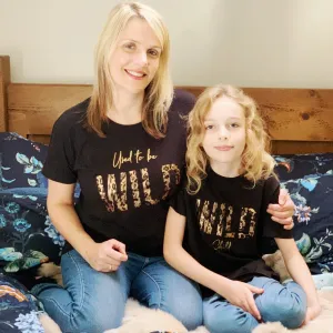 Wild Mother And Child Animal Print Matching T Shirt Set