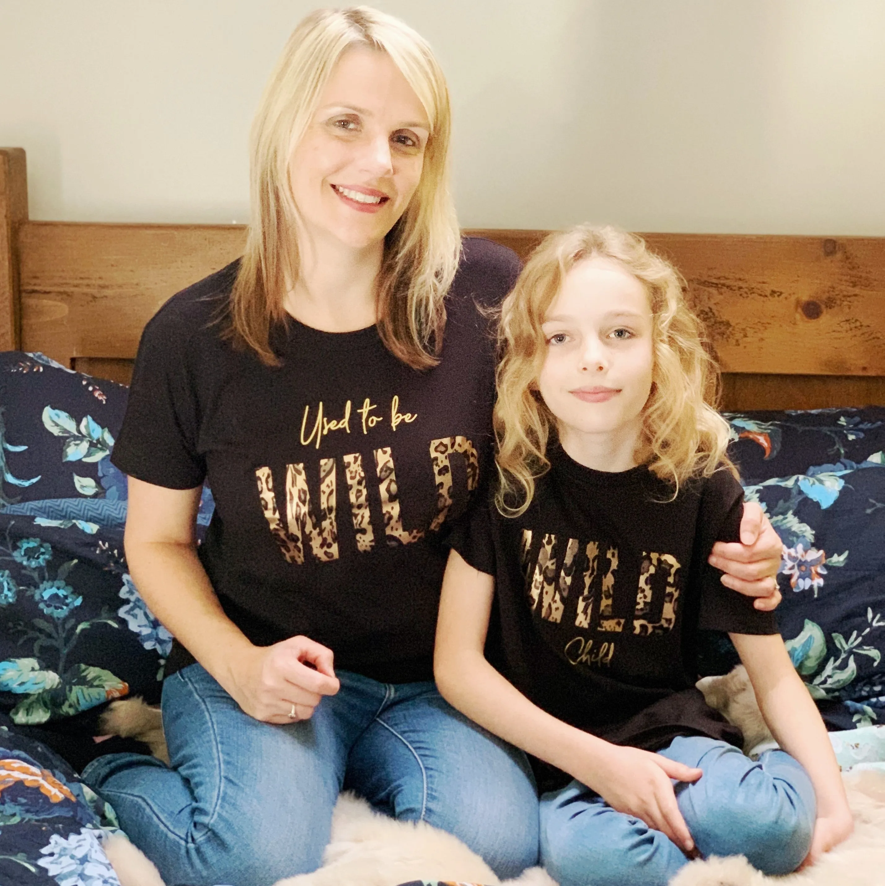 Wild Mother And Child Animal Print Matching T Shirt Set