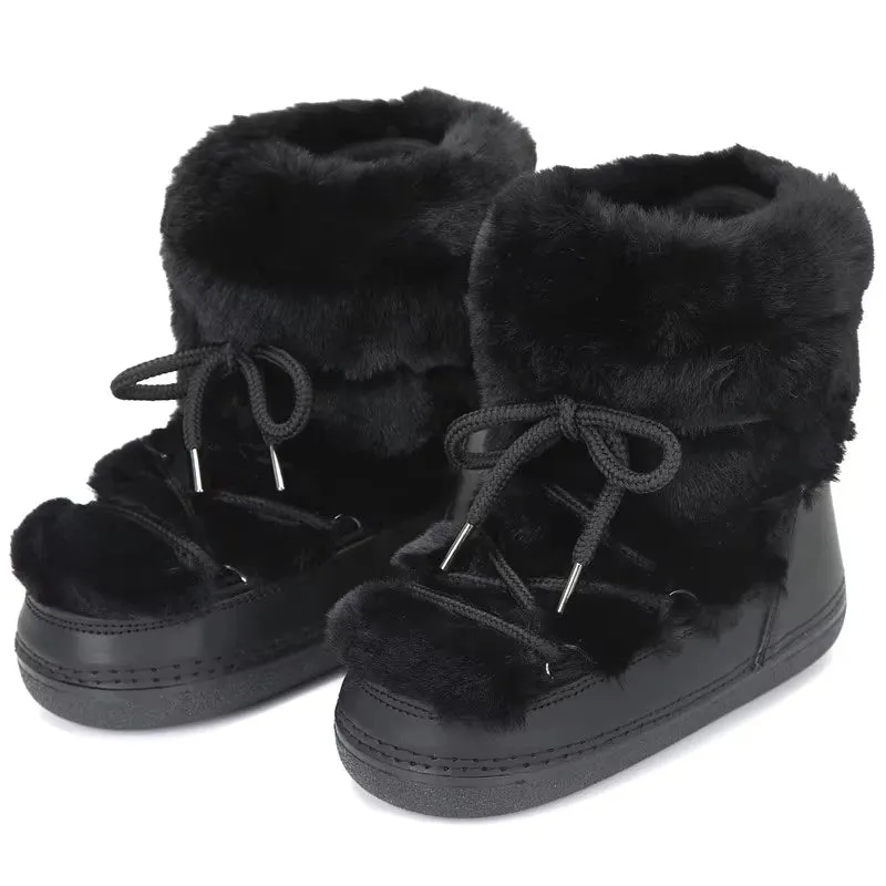 Winter Fur Women Snow Boots