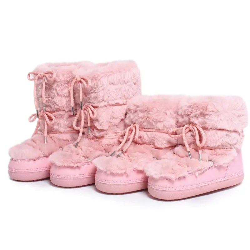 Winter Fur Women Snow Boots