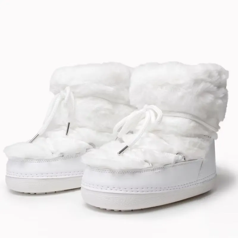 Winter Fur Women Snow Boots