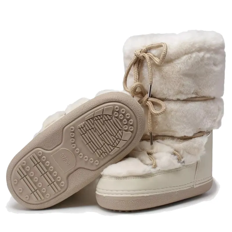 Winter Fur Women Snow Boots