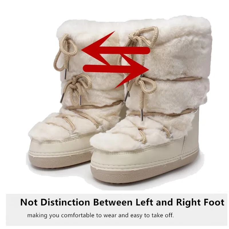Winter Fur Women Snow Boots