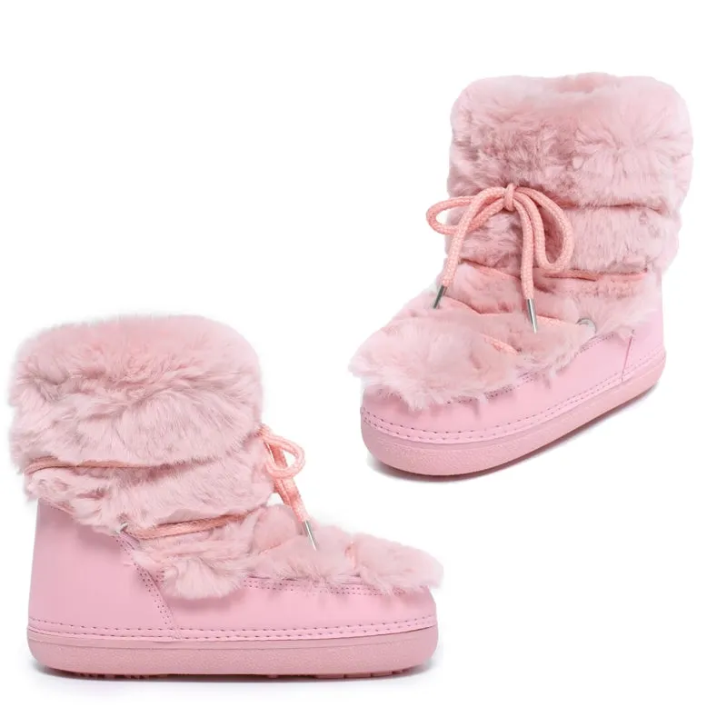 Winter Fur Women Snow Boots