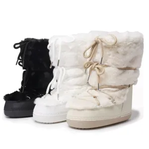 Winter Fur Women Snow Boots