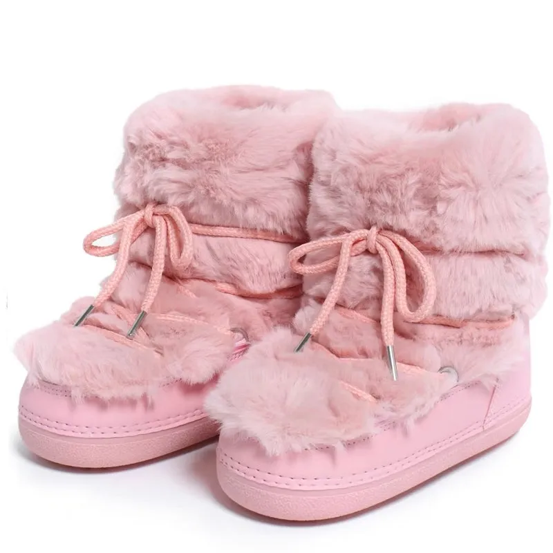 Winter Fur Women Snow Boots