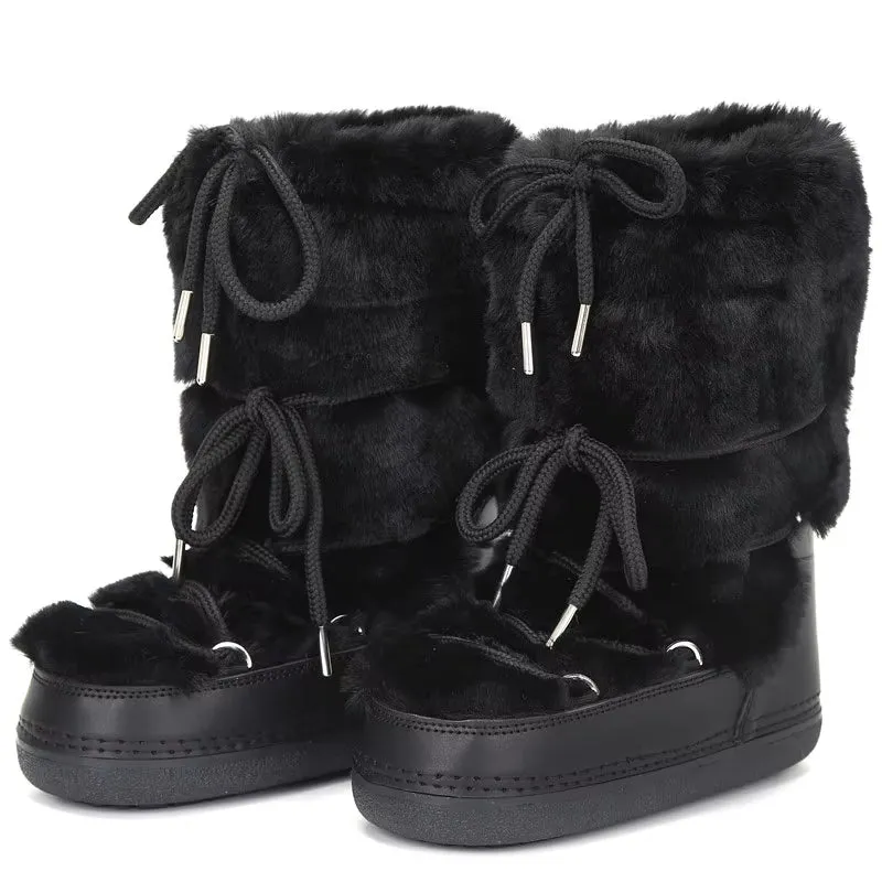 Winter Fur Women Snow Boots