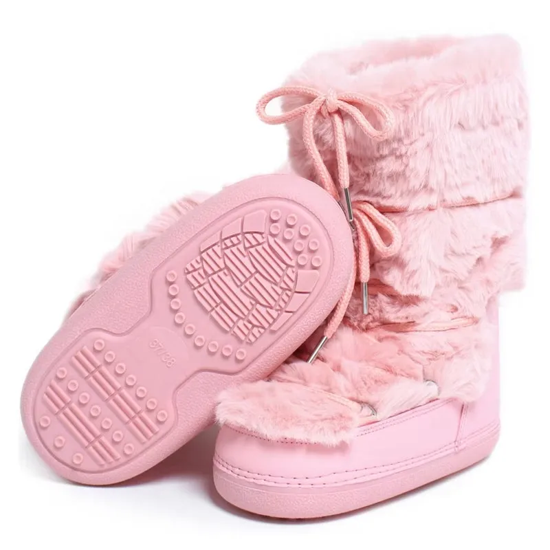Winter Fur Women Snow Boots