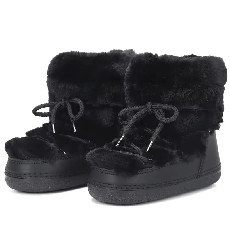 Winter Fur Women Snow Boots