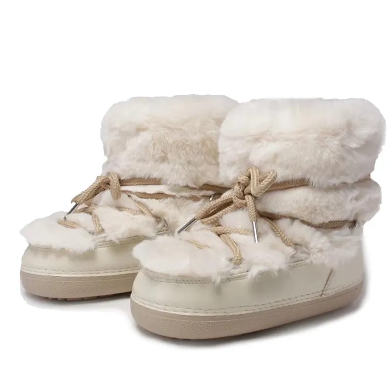 Winter Fur Women Snow Boots