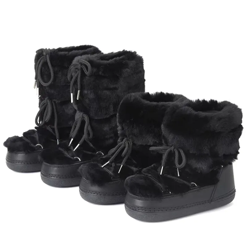 Winter Fur Women Snow Boots