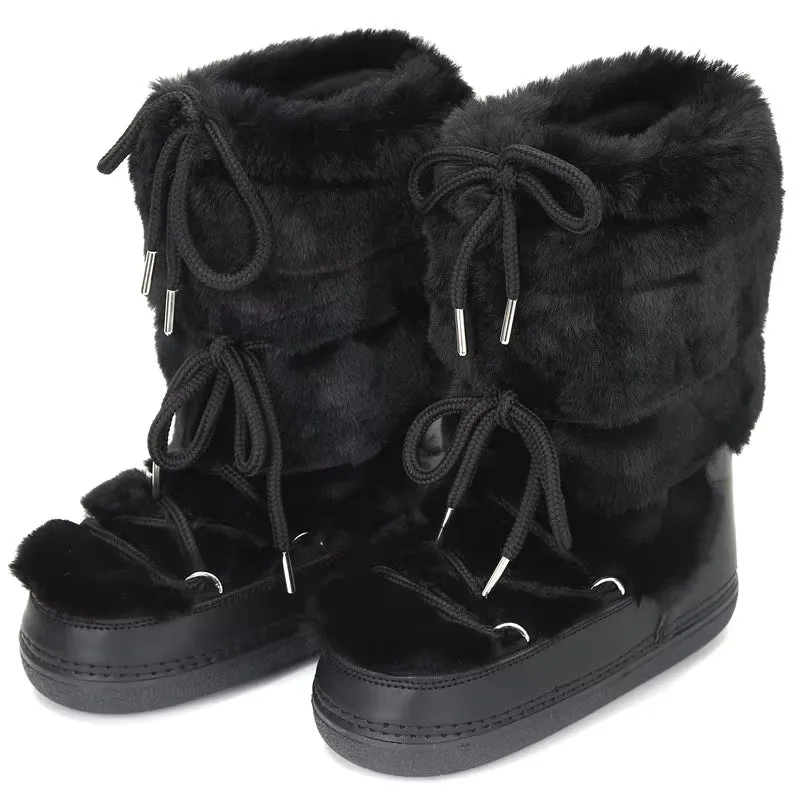 Winter Fur Women Snow Boots