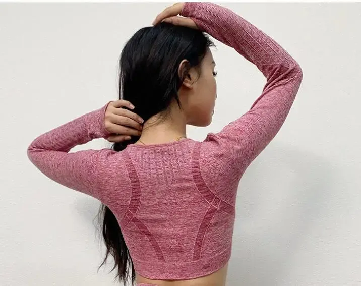 Women's Activewear Set – Gym Tracksuit with Leggings & Long Sleeve Top