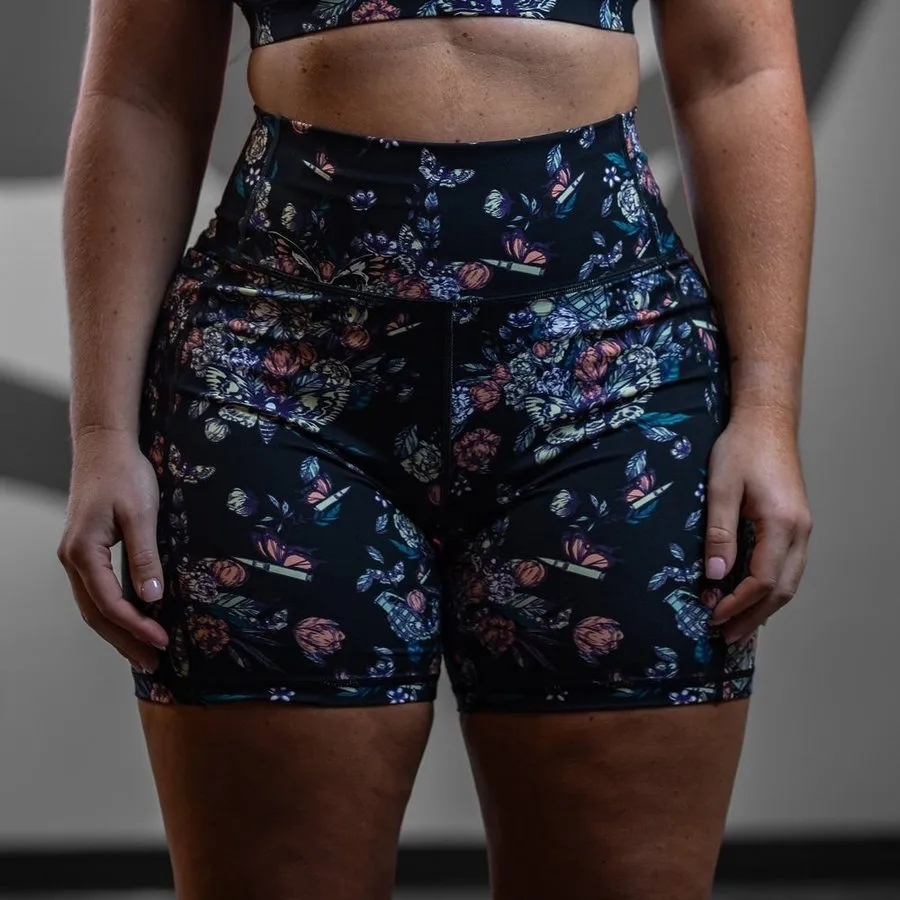 Women's Biker Short - Grenade Paradise