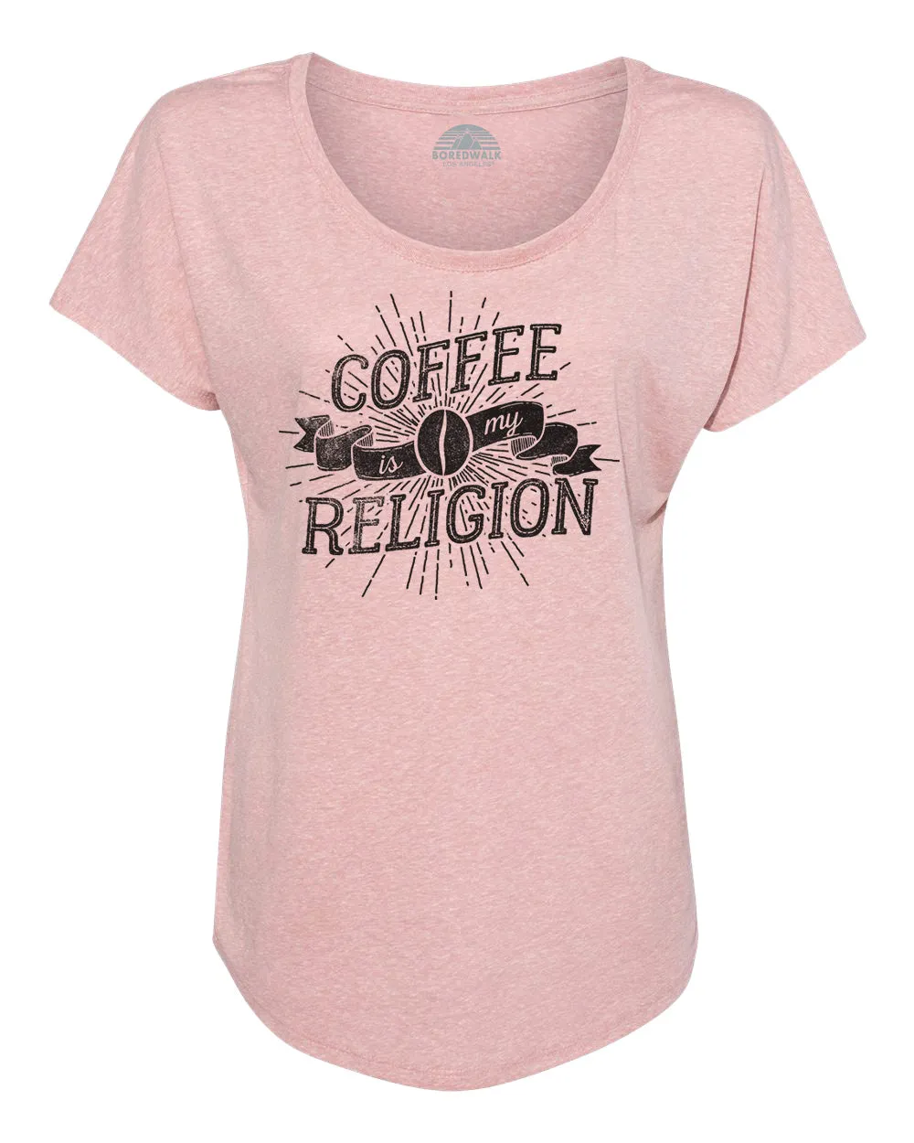 Women's Coffee Is My Religion Scoop Neck T-Shirt
