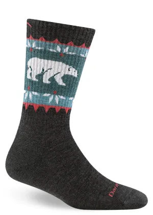 Women's Polar Bear Cushioned Wool Hiking Boot Socks