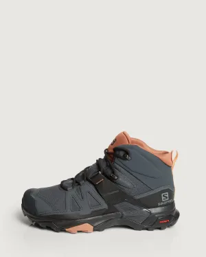 Women's Salomon X Ultra 4 GORE-TEX Mid Hiking Boots - Ebony/Mocha Mousse/Almond Cream