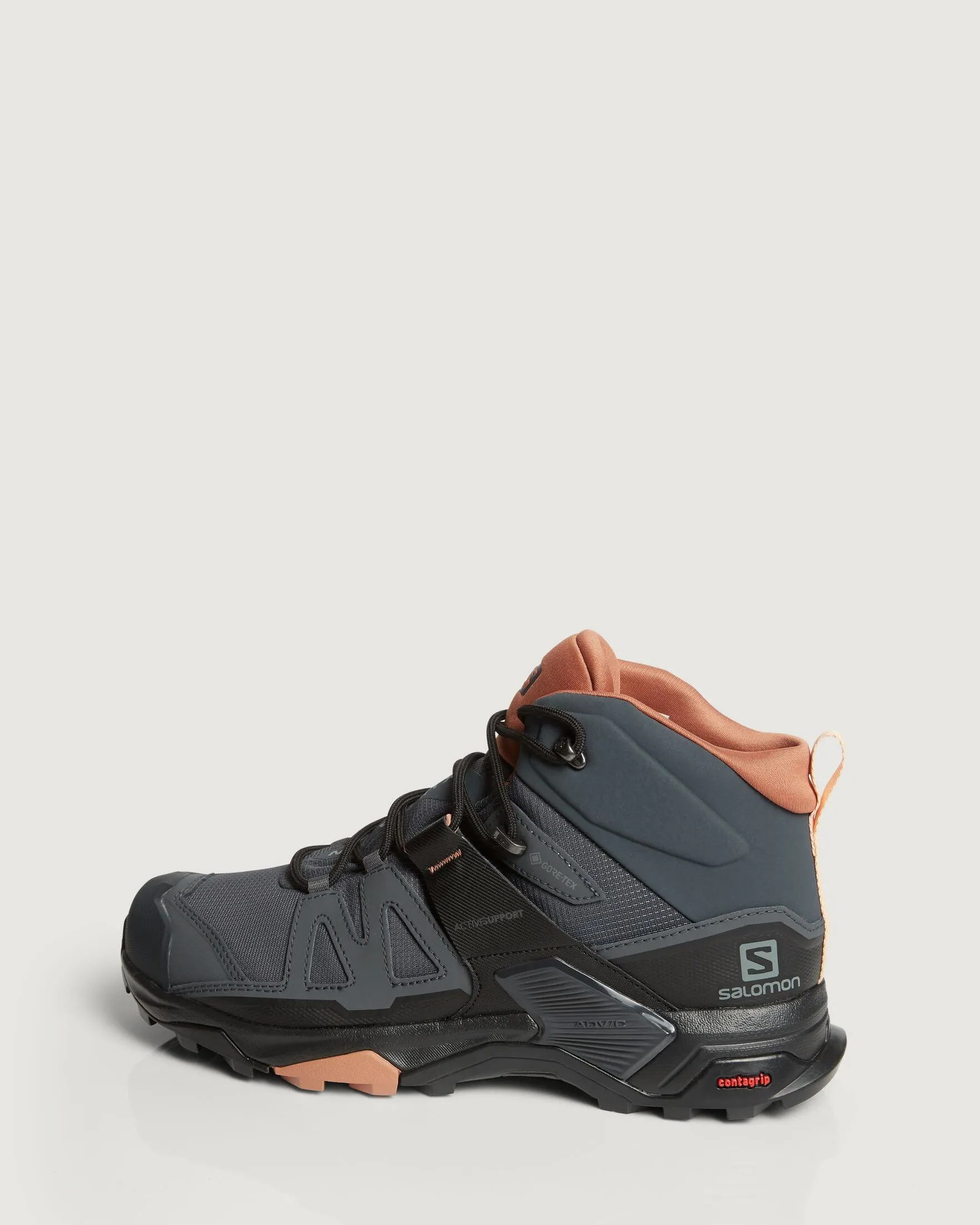 Women's Salomon X Ultra 4 GORE-TEX Mid Hiking Boots - Ebony/Mocha Mousse/Almond Cream