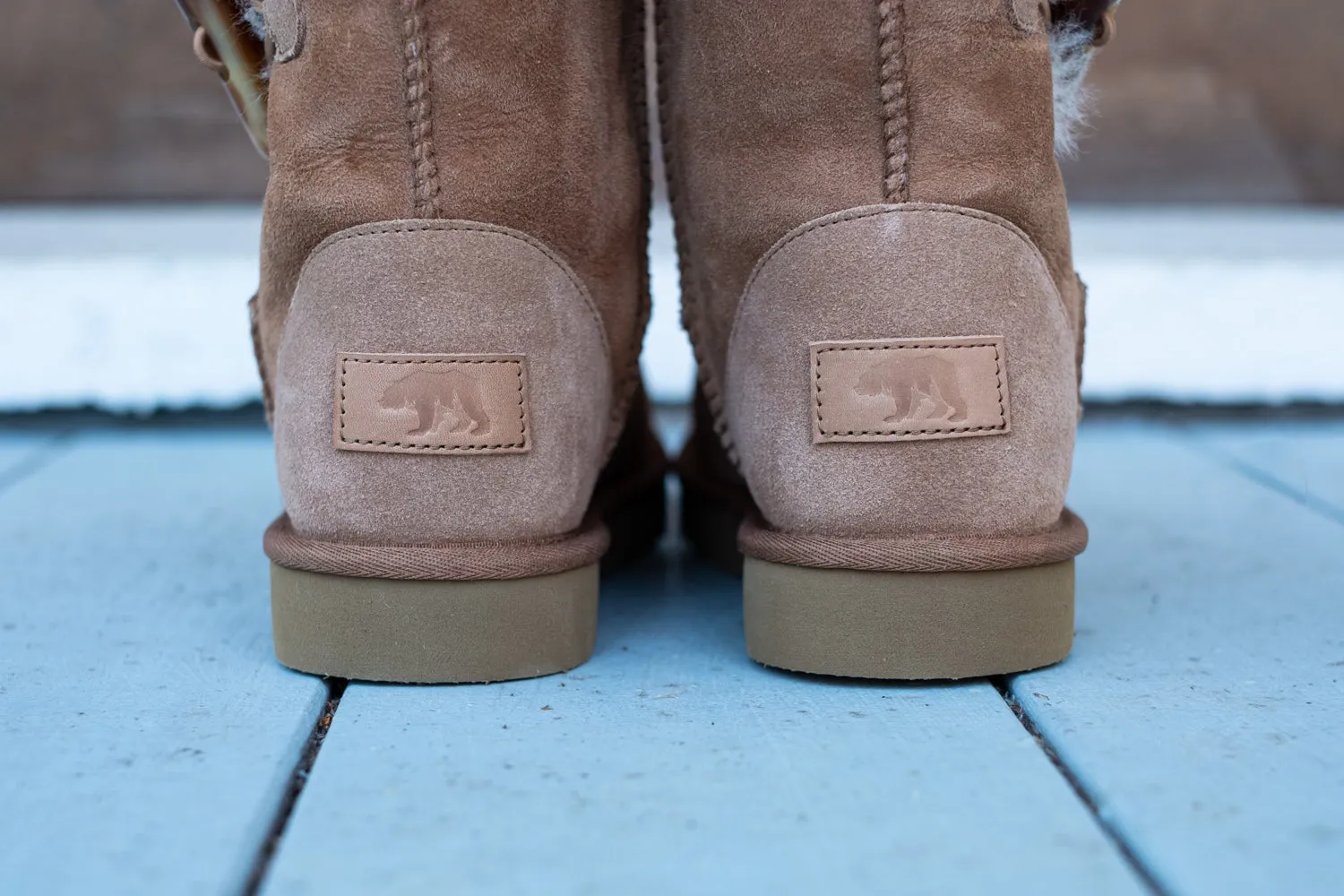 Women's Sheepskin Toggle Winter Boots (Clearance)