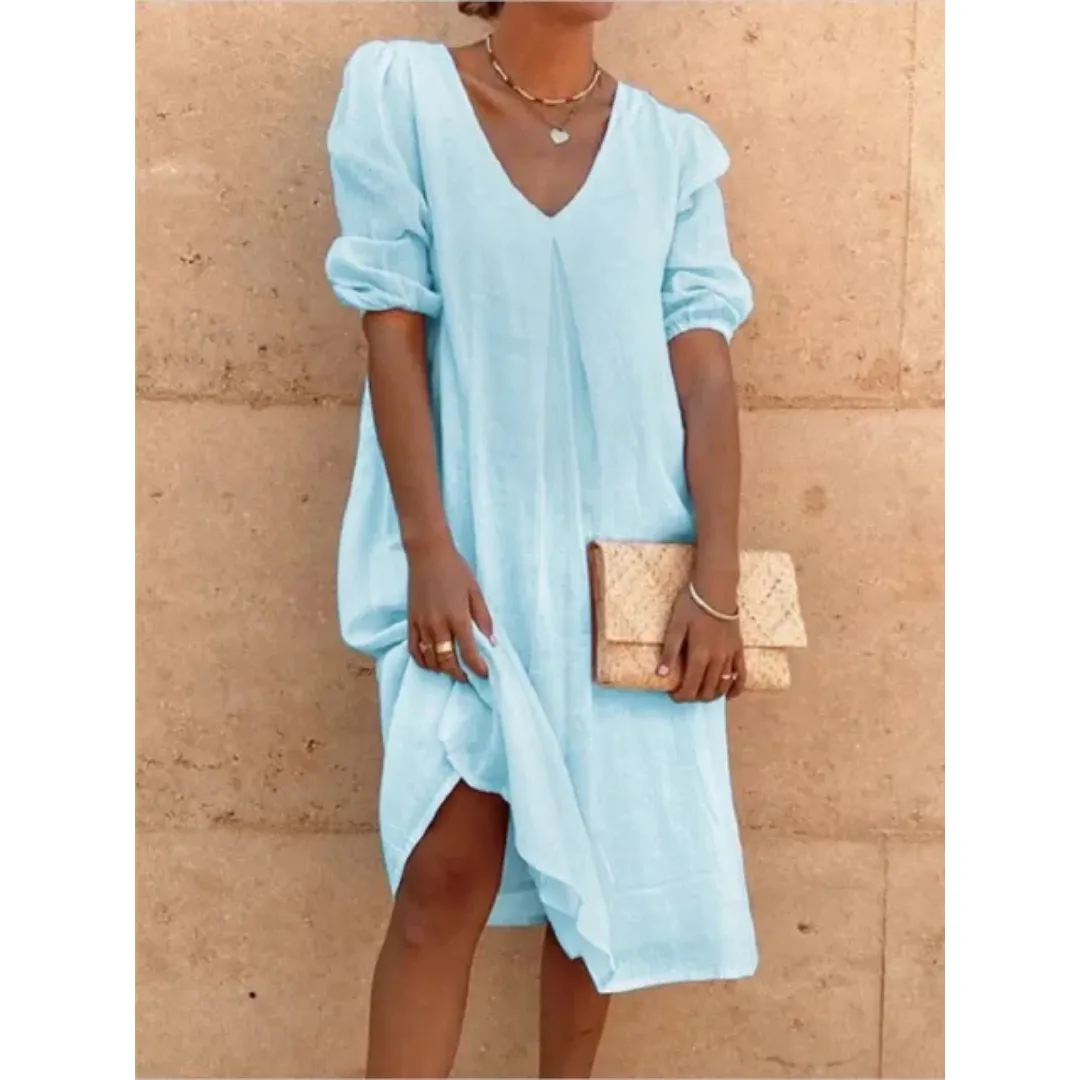Women's Summer Holiday A Line Dress | Midi