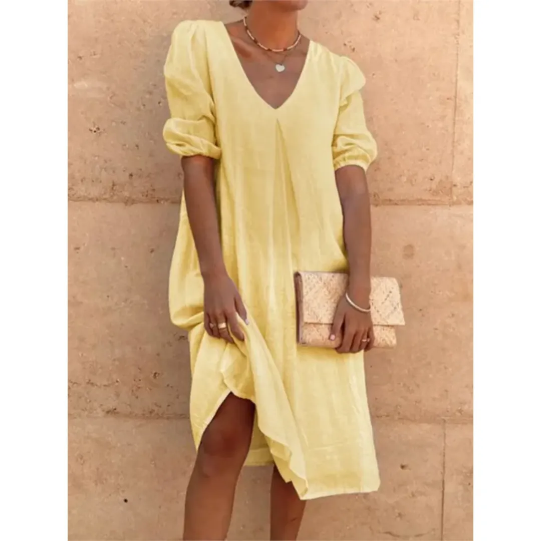 Women's Summer Holiday A Line Dress | Midi