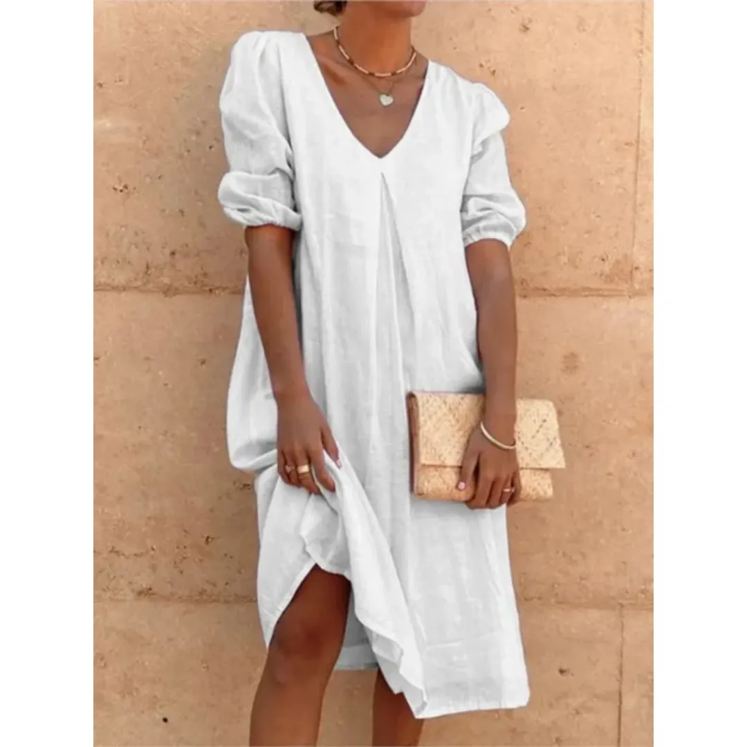 Women's Summer Holiday A Line Dress | Midi