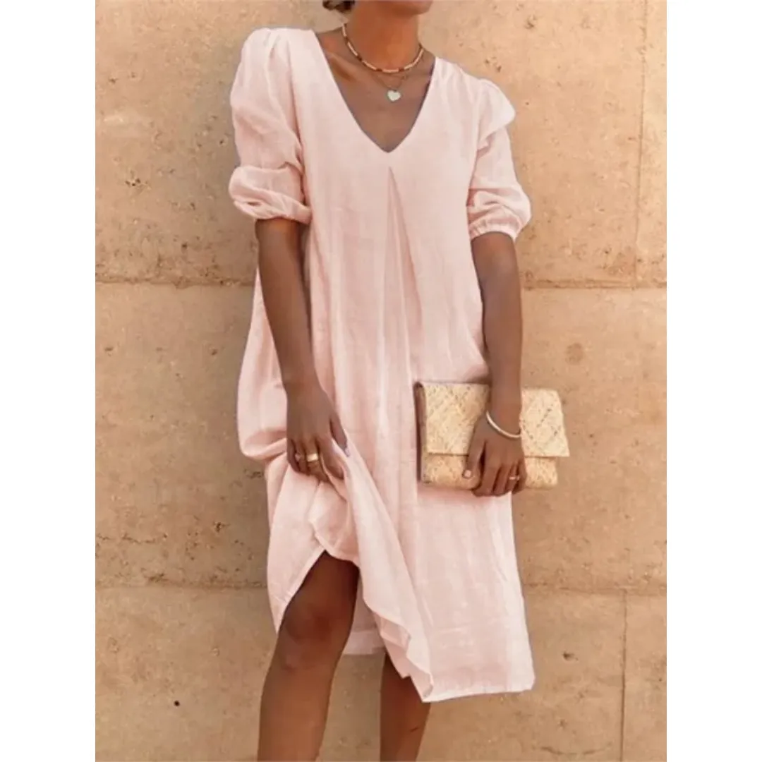 Women's Summer Holiday A Line Dress | Midi