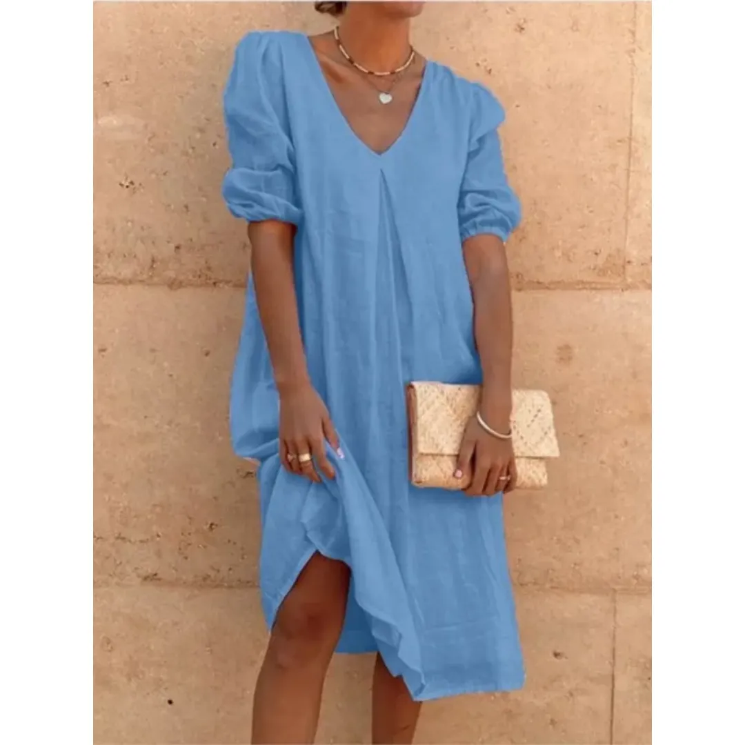 Women's Summer Holiday A Line Dress | Midi