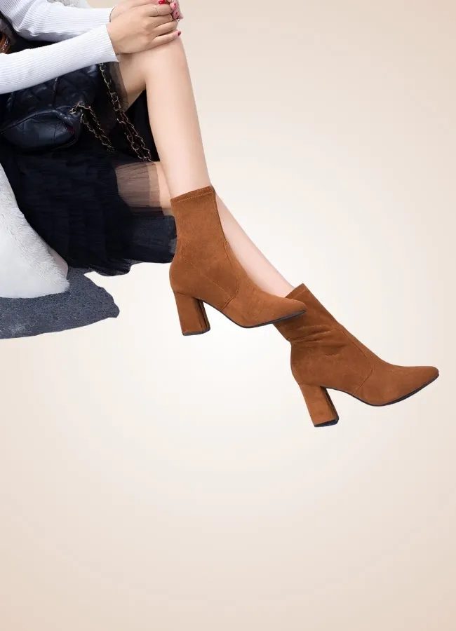 Women's Thick Heel Ankle Boots