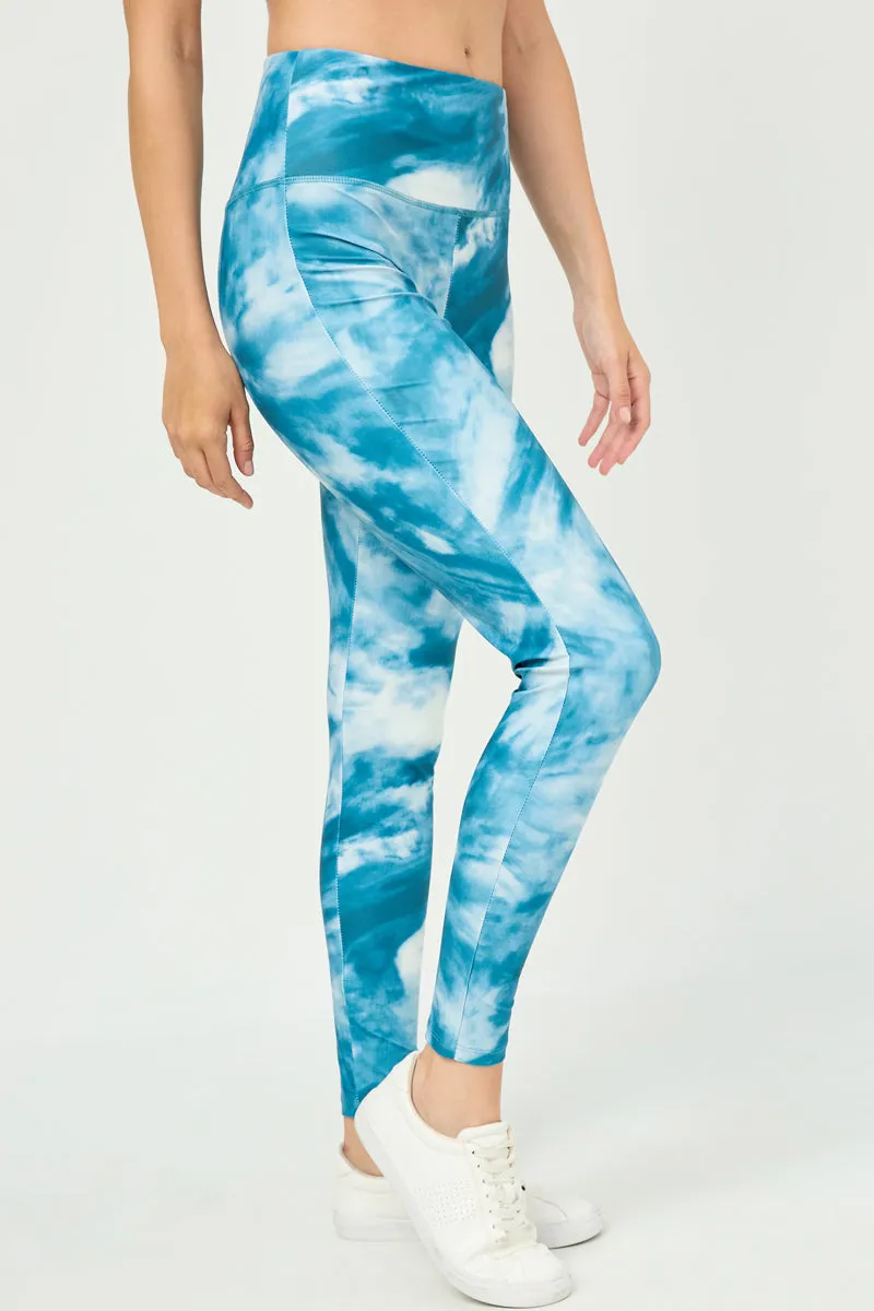 Womens Tie Dye Print Leggings