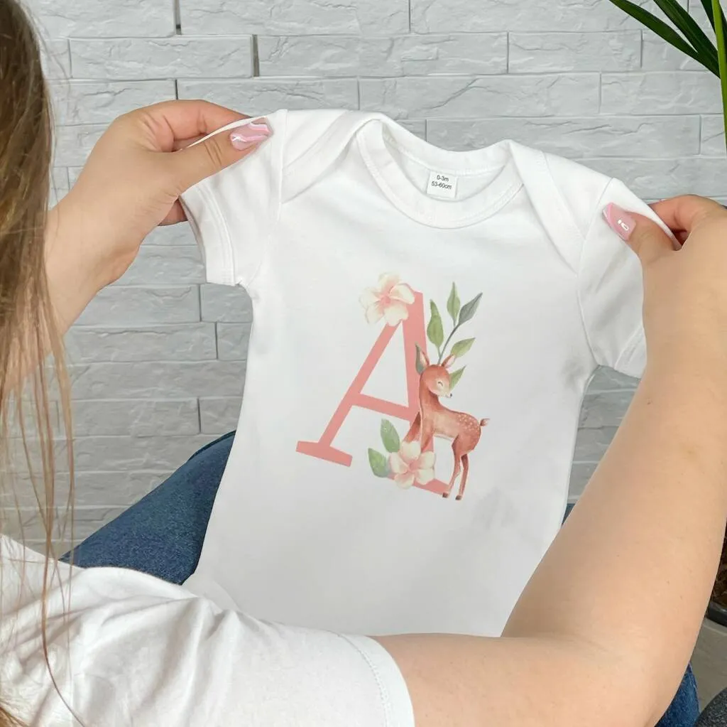 Woodland Animal Personalised Babygrow And Blanket Set