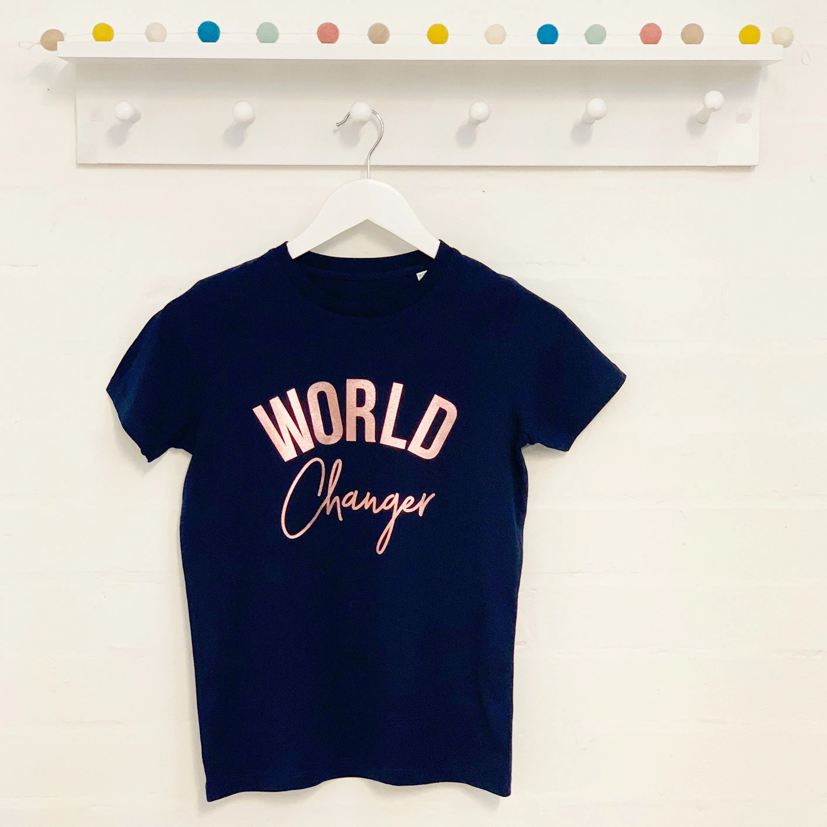 World Changer Rose Gold Girls T Shirt