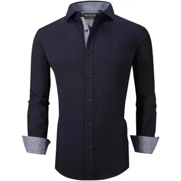 Wrinkle Free Regular Long Sleeve Dress Shirts