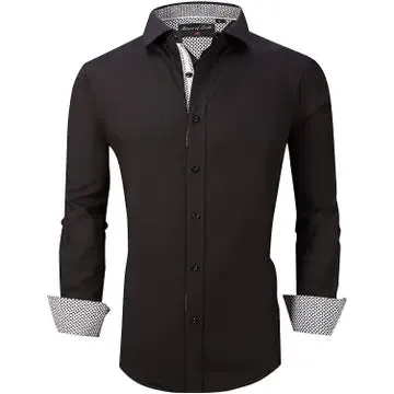 Wrinkle Free Regular Long Sleeve Dress Shirts