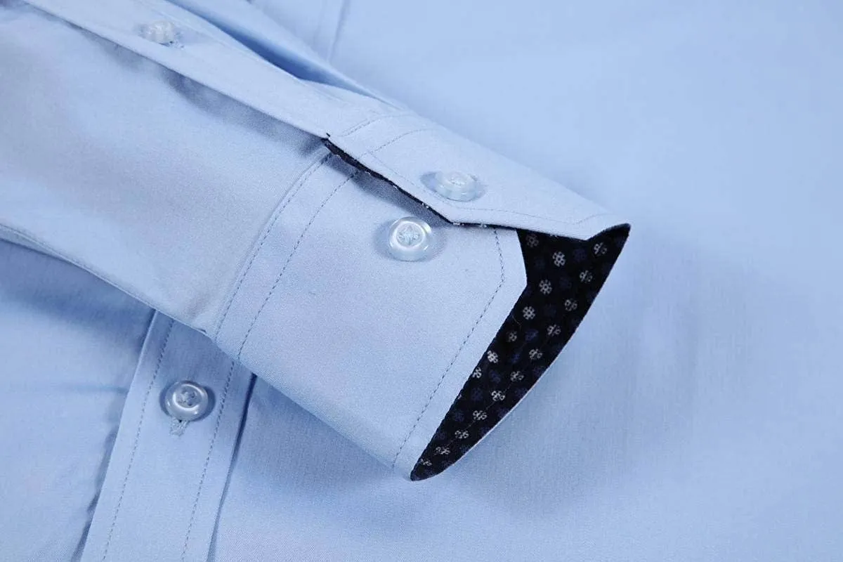 Wrinkle Free Regular Long Sleeve Dress Shirts