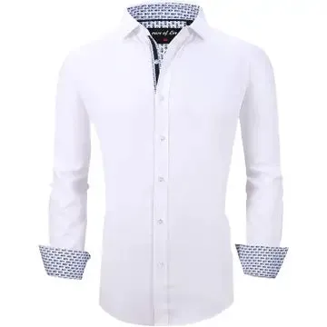 Wrinkle Free Regular Long Sleeve Dress Shirts