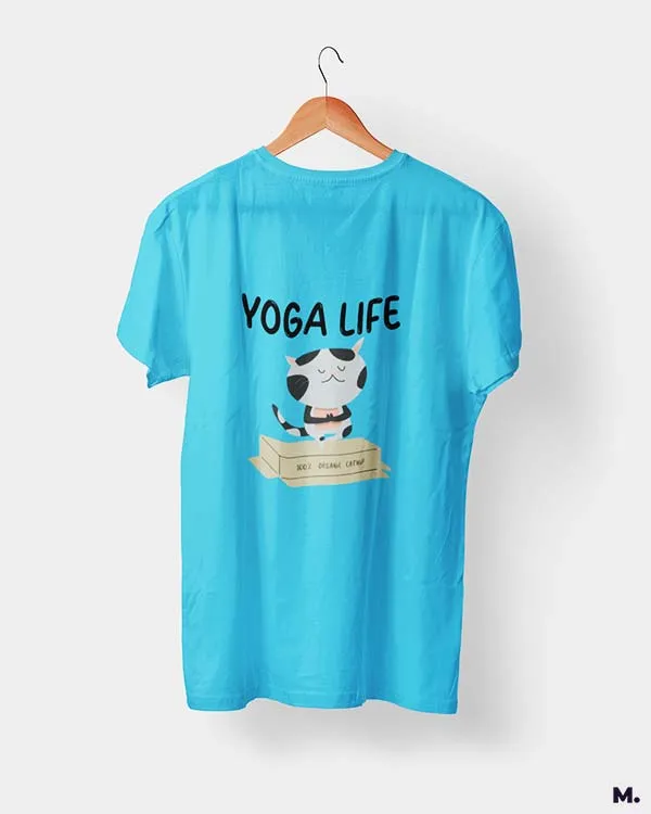 Yoga life - 100% organic catnip printed t shirts