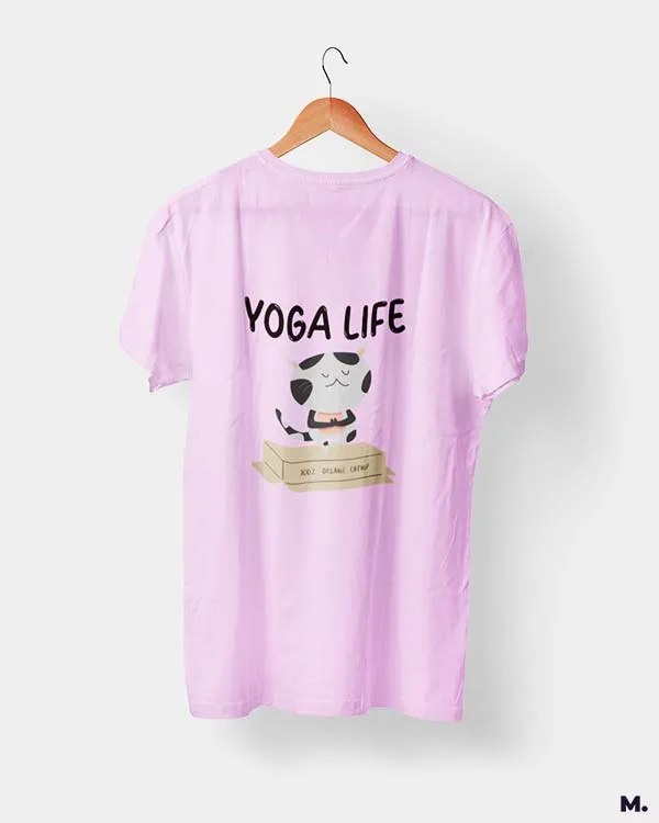 Yoga life - 100% organic catnip printed t shirts