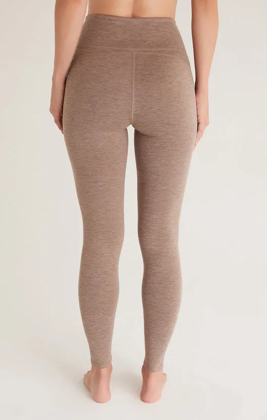 Z SUPPLY | Feel Good 7/8 Legging {Heather Taupe}