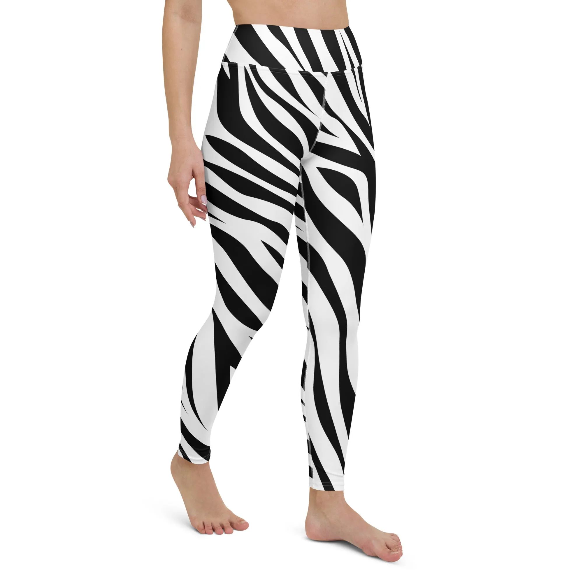 Zebra High-waist Yoga Leggings