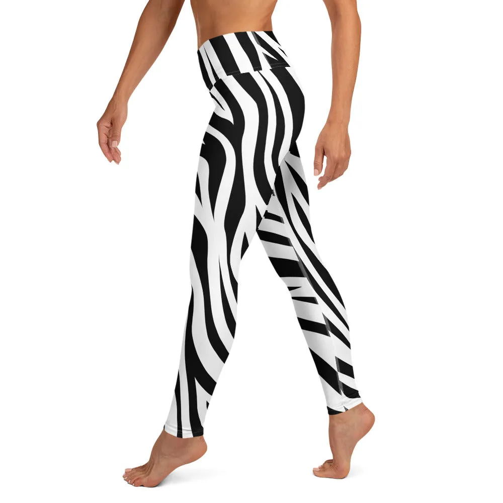 Zebra High-waist Yoga Leggings